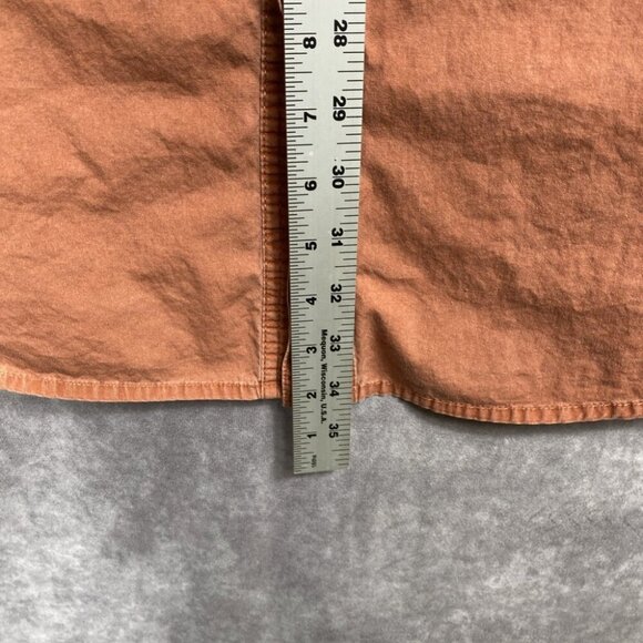 Bimini Bay Outfitters Button Down Shirt Mens XL Orange/Red Hiking Outdoors - Picture 12 of 13